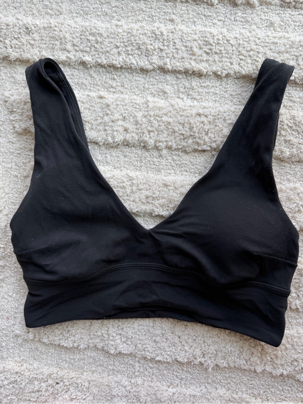 Lululemon Black Wireless V-Neck Bralette